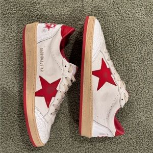 Men's Ball Star in white leather Size 41 / 8 US